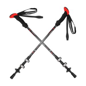 Rental Carbon Fiber Trekking Poles (Pair) – Lightweight Support, No Storage Hassle
